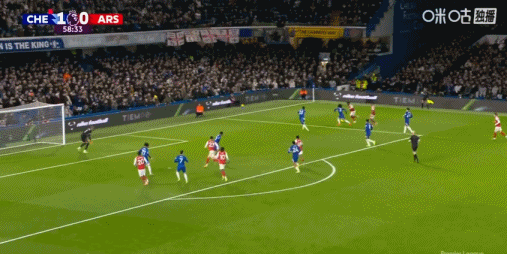 英超切尔西1-1阿森纳 凯塞多直红